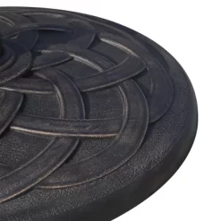 Outsunny 22" 42 Lbs Round Resin Umbrella Base Stand Market Parasol Holder With Beautiful Decorative Pattern & Easy Setup, Bronze -Outdoor Decoration Store GUEST de8b9bc7 9fa1 4991 b2f0 c57907e913e2