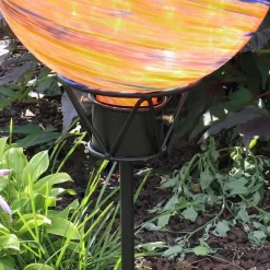 Sunnydaze Decor Sunnydaze Outdoor In-Ground Steel Gazing Globe Stand - 24" - Black -Outdoor Decoration Store GUEST e2618955 96af 4f99 a03f c6703e622284