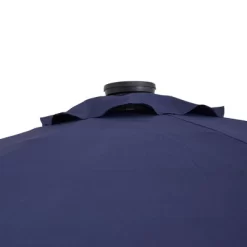 9' X 9' Solar LED Patio Umbrella With Tilt Adjustment And Crank Lift Navy - Wellfor -Outdoor Decoration Store GUEST e3b90fda c90b 4581 ae8c 18d9d7826556