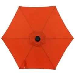 7.5' X 7.5' Solar LED Patio Umbrella Orange - Wellfor 23 7.5' X 7.5' Solar LED Patio Umbrella Orange - Wellfor -Outdoor Decoration Store GUEST e423d9b4 aafc 44c7 9647 5597888c8e80