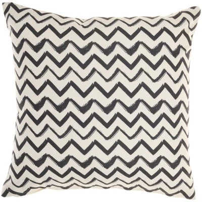 18"x18" Reversible Indoor/Outdoor Tiger And Chevron Print Square Throw Pillow - Mina Victory 4 18"x18" Reversible Indoor/Outdoor Tiger And Chevron Print Square Throw Pillow - Mina Victory - Image 2