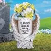 Collections Etc Angel Wings Memorial Vase Garden Stake 7.75 X 4 X 16.25 Off-White -Outdoor Decoration Store GUEST e4983355 36d5 4041 980b 3c5befae9416