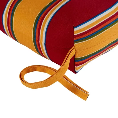 Carnival Stripe Outdoor Swing And Bench Cushion - Kensington Garden 6 Carnival Stripe Outdoor Swing And Bench Cushion - Kensington Garden - Image 4