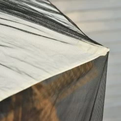 Outsunny 7.5' Outdoor Patio Mesh Screen For Umbrellas Screen Net With Canopy House With Woven Net, Black -Outdoor Decoration Store GUEST e537db46 d22a 4d9f 9569 76d6384f630d