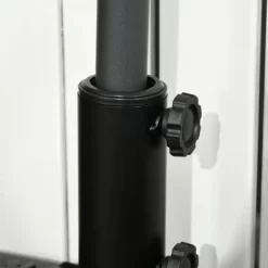 Outsunny Half Round Umbrella Base, Sand Or Water Filled Half Patio Umbrella Stand Holder For Garden, 40lb Capacity Water Or 46lb Capacity Sand, Black -Outdoor Decoration Store GUEST e70fbf67 b6fa 4f3a be0f dcd0f238676d