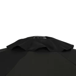 9' X 9' Mirage II Market Patio Umbrella With Auto-Tilt Black - Island Umbrella -Outdoor Decoration Store GUEST e71f1c2f 731d 4511 a1d7 02820e98818c