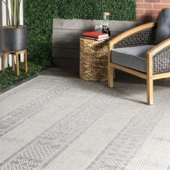 NuLOOM Leigh Stripes Indoor/Outdoor Area Rug -Outdoor Decoration Store GUEST e7619049 54c5 41d7 b408 815220e5076d