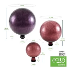 Achla Designs G12-PL-C 12 Inch Glass Outdoor Gazing Crackling Globe Sphere Lawn Ornament Decoration For Gardens And Flower Beds, Plum 9 Achla Designs G12-PL-C 12 Inch Glass Outdoor Gazing Crackling Globe Sphere Lawn Ornament Decoration For Gardens And Flower Beds, Plum -Outdoor Decoration Store GUEST e8ded2d6 cf0c 4b89 839f 581fbecd099d