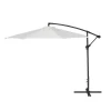SUGIFT 9.5' UV Resistant Offset Tilting Cantilever Patio Umbrella-Beige
