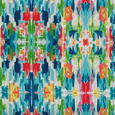 45" X 18" Outdoor/Indoor Bench Cushion Abstract Reflections Multi Blue - Pillow Perfect 6 45" X 18" Outdoor/Indoor Bench Cushion Abstract Reflections Multi Blue - Pillow Perfect - Image 4