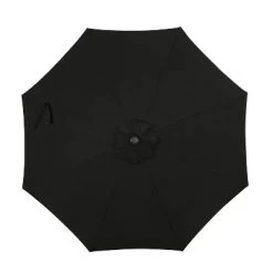 9' X 9' Mirage II Market Patio Umbrella With Auto-Tilt Black - Island Umbrella -Outdoor Decoration Store GUEST ebced9e8 fab1 467e b635 ddd7def43ff1
