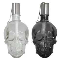 Sunnydaze Decor Sunnydaze Grinning Skull Glass Tabletop Torches - Clear And Black -Outdoor Decoration Store GUEST ec83c7ea 1af2 448b 9bc2 650c391a7c06