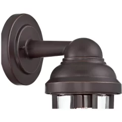 John Timberland Marlowe Industrial Outdoor Wall Light Fixtures Set Of 2 Bronze Metal Cage 13 1/4" Clear Glass For Post Exterior Barn Deck House Porch -Outdoor Decoration Store GUEST ee470037 480e 4a20 9025 b78b1f170e88