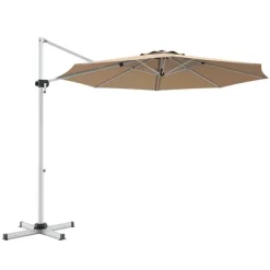Costway 11' Patio Cantilever Offset Umbrella 360Degree Rotation Outdoor Tilt W/Base -Outdoor Decoration Store GUEST f006133f 24ab 4af1 834b 72f40b62e63b