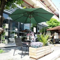 Nature Spring 9' Tilting Freestanding Patio Umbrella With Solar LED Lights - Green 10 Nature Spring 9' Tilting Freestanding Patio Umbrella With Solar LED Lights - Green -Outdoor Decoration Store GUEST f03ef3b8 3682 4a3a 9ea2 886cb1b75421