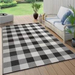 World Rug Gallery Buffalo Plaid Reversible Plastic Outdoor Rugs -Outdoor Decoration Store GUEST f0b8035a 8322 4432 b0b8 9f10c7c2b3d8