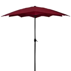 Northlight 8.85ft Outdoor Patio Lotus Umbrella With Hand Crank, Burgundy -Outdoor Decoration Store GUEST f1780d3a 3a1f 47c0 8b7a 340985c5ec20