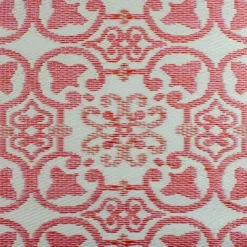 Northlight 4' X 6' Pink And Cream Floral Design Rectangular Outdoor Area Rug -Outdoor Decoration Store GUEST f1aef202 2098 4dd6 8952 9c4850c3806d