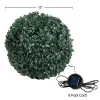 Solar Powered LED Faux Topiary Ball Pair Set Of 2 Pre-lit Artificial Boxwood Balls With Rechargeable Battery Outdoor Greenery Decor By Pure Garden -Outdoor Decoration Store GUEST f20ad3d2 98bc 4eec bd0c a0565b37b1ba