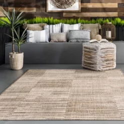 NuLOOM Shirlene Stripes Outdoor Patio Area Rug -Outdoor Decoration Store GUEST f20c7736 acbd 4368 8afc 55ba8a2eb8e1