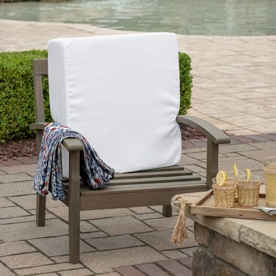 24" X 24" ProFoam Outdoor Deep Seat Bottom Cushion - Clark Blue - Arden Selections 7 24" X 24" ProFoam Outdoor Deep Seat Bottom Cushion - Clark Blue - Arden Selections - Image 5