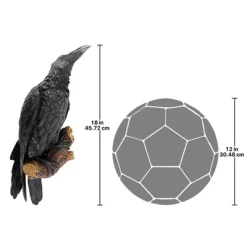 Design Toscano The Raven's Perch Wall Sculpture -Outdoor Decoration Store GUEST f29c41e9 7ce7 4155 9ca0 956772c1d5ad