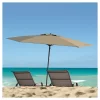 7.5' X 7.5' UV And Wind Resistant Beach/Patio Umbrella Brown - CorLiving 1 7.5' X 7.5' UV And Wind Resistant Beach/Patio Umbrella Brown - CorLiving -Outdoor Decoration Store GUEST f2db9a73 bc53 4600 9a1f 51447d6a4a13