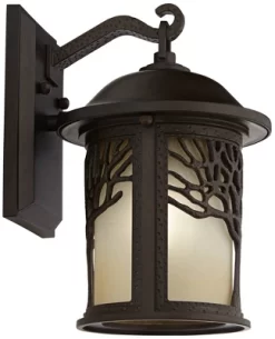 John Timberland Mission Outdoor Wall Light Fixture Bronze Tree Motif 12 1/4" Amber Glass Lantern For Exterior House Porch Patio 16 John Timberland Mission Outdoor Wall Light Fixture Bronze Tree Motif 12 1/4" Amber Glass Lantern For Exterior House Porch Patio -Outdoor Decoration Store GUEST f39b1c30 488f 48ac b2d3 3ff7ca601006
