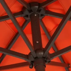 7.5' X 7.5' Solar LED Patio Umbrella Orange - Wellfor 18 7.5' X 7.5' Solar LED Patio Umbrella Orange - Wellfor -Outdoor Decoration Store GUEST f3c5d2f4 ddcb 40b0 9076 a3a90b8c3807