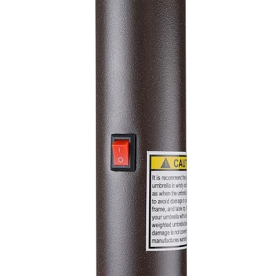 9-Foot Patio Umbrella - Deck Shade With Solar Powered LED Lights, Push Button Tilt, And Fade Resistant, UV Protection Canopy By Villacera (Blue) 5 9-Foot Patio Umbrella - Deck Shade With Solar Powered LED Lights, Push Button Tilt, And Fade Resistant, UV Protection Canopy By Villacera (Blue) - Image 3