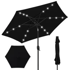 Best Choice Products 7.5ft Outdoor Solar Patio Umbrella For Deck, Pool W/ Tilt, Crank, LED Lights -Outdoor Decoration Store GUEST f5126f86 a185 475a a6dd 91e00e7d8418
