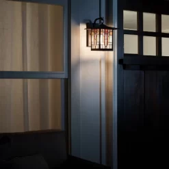 11.75" 1-Light Prairie Craftsman Outdoor Wall Lantern Sconce Oil Rubbed Bronze - River Of Goods -Outdoor Decoration Store GUEST f541f7ed 9c04 4c88 865f c90727702888