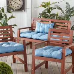 Set Of 2 Outdoor Seat Cushions Denim - Kensington Garden -Outdoor Decoration Store GUEST f627d67c d8c0 4d5f b178 cb85d03d1f8f