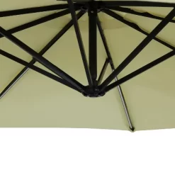 Sunnydaze Decor Sunnydaze Outdoor Steel Cantilever Offset Patio Umbrella With Solar LED Lights, Air Vent, Crank, And Base - 9' -Outdoor Decoration Store GUEST f6f8ca93 4695 48e3 b07b 06f4b00feb26