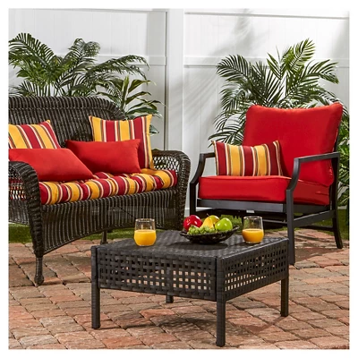 Carnival Stripe Outdoor Swing And Bench Cushion - Kensington Garden 4 Carnival Stripe Outdoor Swing And Bench Cushion - Kensington Garden - Image 2