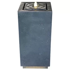 Design Toscano Modern Columnar Bubbling Garden Fountain