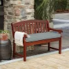 18" X 46" ProFoam Outdoor Bench Cushion - Leala Stone Gray - Arden Selections