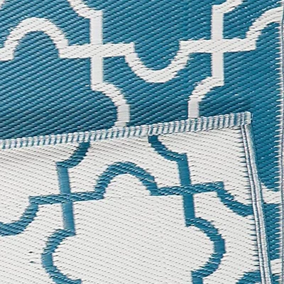 DII Design Imports Indoor Outdoor 4 X 6 Ft Reversible Lattice Woven Rectangular Runner Rug For Decks, Patios, Living Rooms, & Kitchens, Storm Blue 3 DII Design Imports Indoor Outdoor 4 X 6 Ft Reversible Lattice Woven Rectangular Runner Rug For Decks, Patios, Living Rooms, & Kitchens, Storm Blue