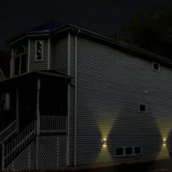 LED Solar Dual Direction Outdoor Wall Light With Amber/White Light - Techko Maid -Outdoor Decoration Store GUEST fa091118 0103 48df abe2 f778ffac5e00