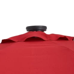 9' X 9' Solar LED Patio Umbrella With Tilt Adjustment And Crank Lift Red - Wellfor 16 9' X 9' Solar LED Patio Umbrella With Tilt Adjustment And Crank Lift Red - Wellfor -Outdoor Decoration Store GUEST fa22567a d084 4c17 89de 129b7520ddd2