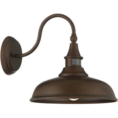 John Timberland Gough Rustic Farmhouse Outdoor Barn Light Fixtures Set Of 2 Bronze Dusk To Dawn Motion Sensor Dark Sky 12 1/2" For Post Exterior Deck 8 John Timberland Gough Rustic Farmhouse Outdoor Barn Light Fixtures Set Of 2 Bronze Dusk To Dawn Motion Sensor Dark Sky 12 1/2" For Post Exterior Deck - Image 6