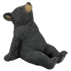 Design Toscano Catching Rays Bear Cub Statue - Black
