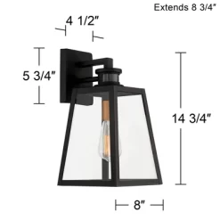 John Timberland Arrington Modern Outdoor Wall Light Fixtures Set Of 2 Black Motion Sensor 14 3/4" Clear Glass For Post Exterior Barn Deck House Porch 15 John Timberland Arrington Modern Outdoor Wall Light Fixtures Set Of 2 Black Motion Sensor 14 3/4" Clear Glass For Post Exterior Barn Deck House Porch -Outdoor Decoration Store GUEST fa863eb7 3c41 42b7 a0f9 242e664cc560