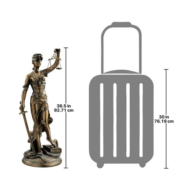 Design Toscano Themis, Goddess Of Justice Sculpture: Large 3 Design Toscano Themis, Goddess Of Justice Sculpture: Large