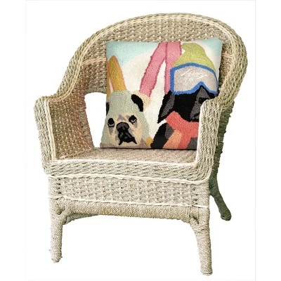 18"x18" Front Porch Ski Patrol Indoor/Outdoor Square Throw Pillow - Liora Manne 4 18"x18" Front Porch Ski Patrol Indoor/Outdoor Square Throw Pillow - Liora Manne - Image 2