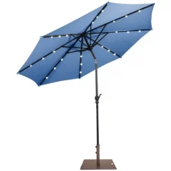Costway 10ft Solar Lights Patio Umbrella Outdoor W/ 50 LBS Movable Umbrella Stand Red -Outdoor Decoration Store GUEST fb398007 c551 4771 a605 369fe302b0cc