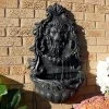 Sunnydaze Decor Sunnydaze 30"H Solar-Powered With Battery Pack Polyresin Stoic Courage Lion Head Outdoor Wall-Mount Fountain -Outdoor Decoration Store GUEST fb4fde88 1fb4 4bbe 85e7 34f91d68a758