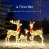 Best Choice Products 3-Piece Lighted Christmas Deer Set Outdoor Yard Decoration With 360 LED Lights, Stakes -Outdoor Decoration Store GUEST fc46b391 abab 41de b3e1 ccb538f4e04a