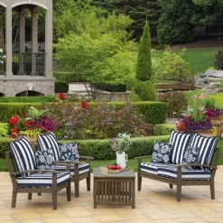 Arden Selections 16" X 16" Outdoor Decorative Throw Pillow Sapphire Ashland Jacobean -Outdoor Decoration Store GUEST fd2622fc 1f4e 4000 99a4 0af8b012a079