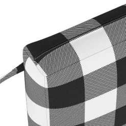 Classic Gingham Outdoor Seat Cushion Black - Skyline Furniture -Outdoor Decoration Store GUEST fe0a7119 3493 4518 aba5 f197b5042910